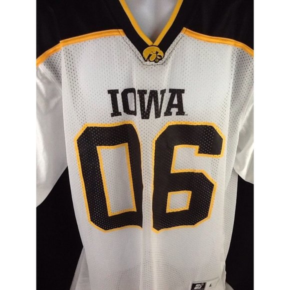 Iowa Hawk eyes 06 White Football Jersey Sports Specialties Size Large EUC LOOK - Picture 2 of 10